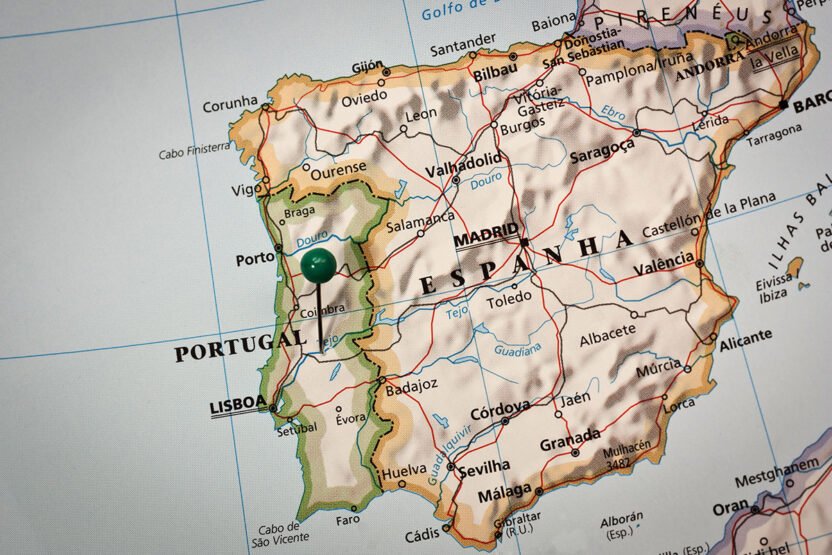 Carte du Portugal